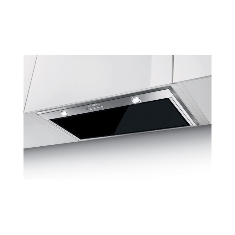 Faber Inca Lux Glass 52 - 52 cm Canopy Cooker Hood - Stainless Steel Black Glass