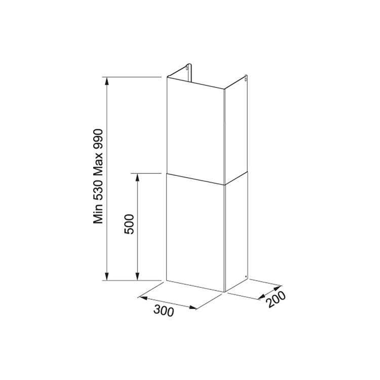 Franke Chimney Kit For Select Extractors - Stainless Steel