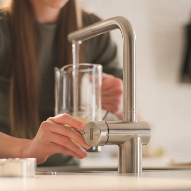 Franke Atlas Neo Single Lever Monobloc Mixer Kitchen Tap- Steel