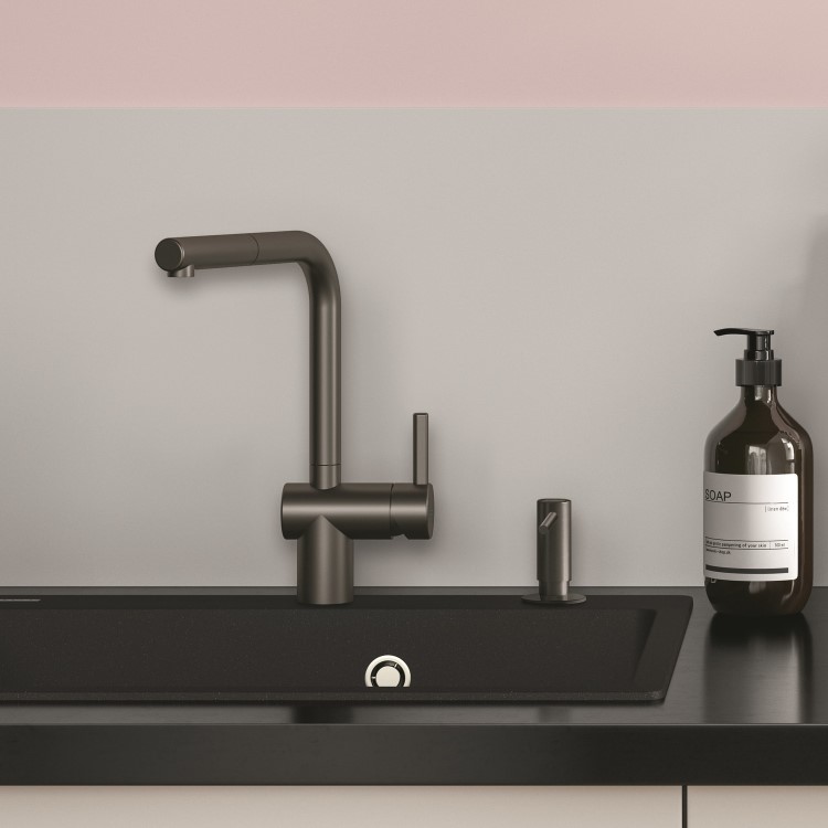 Franke Atlas Neo Single Lever Monobloc Pull Out Kitchen Tap- Anthracite