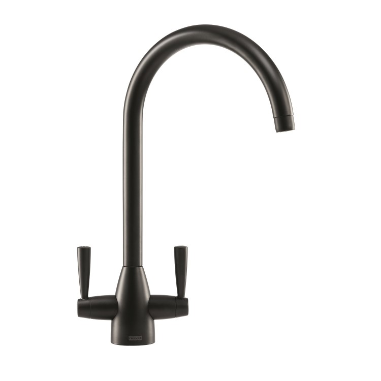 Franke Eiger Dual Lever Monobloc Pull Out Kitchen Tap- Black