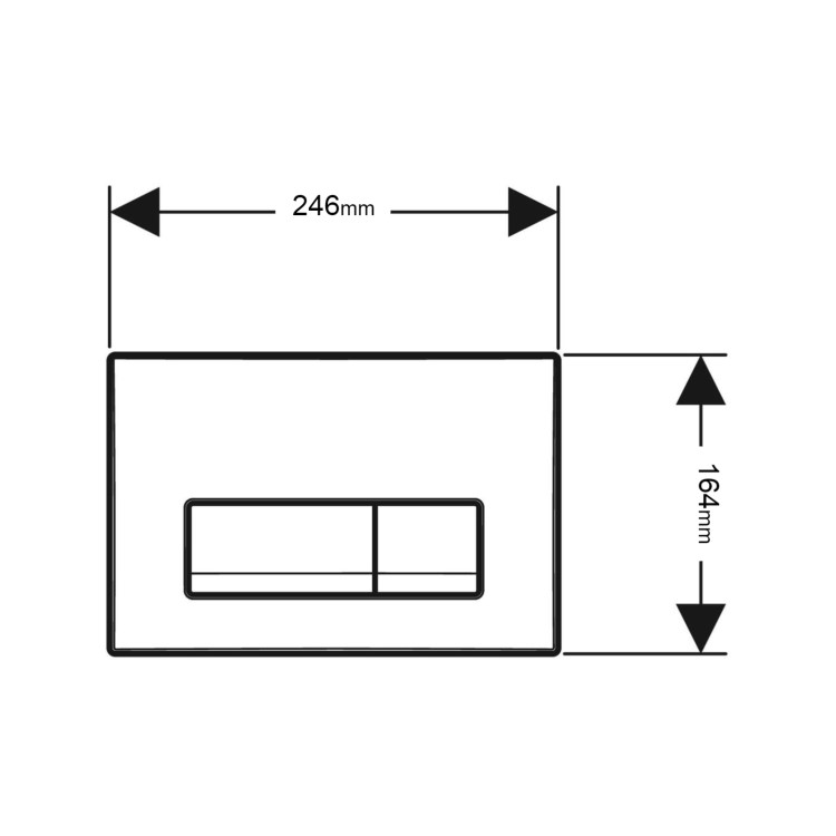 Geberit Delta50 Flush Plate - Alpine White