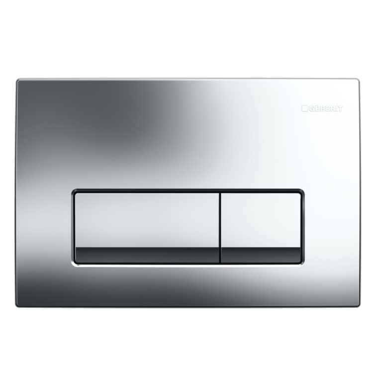 Geberit Delta50 Flush Plate - Gloss Chrome