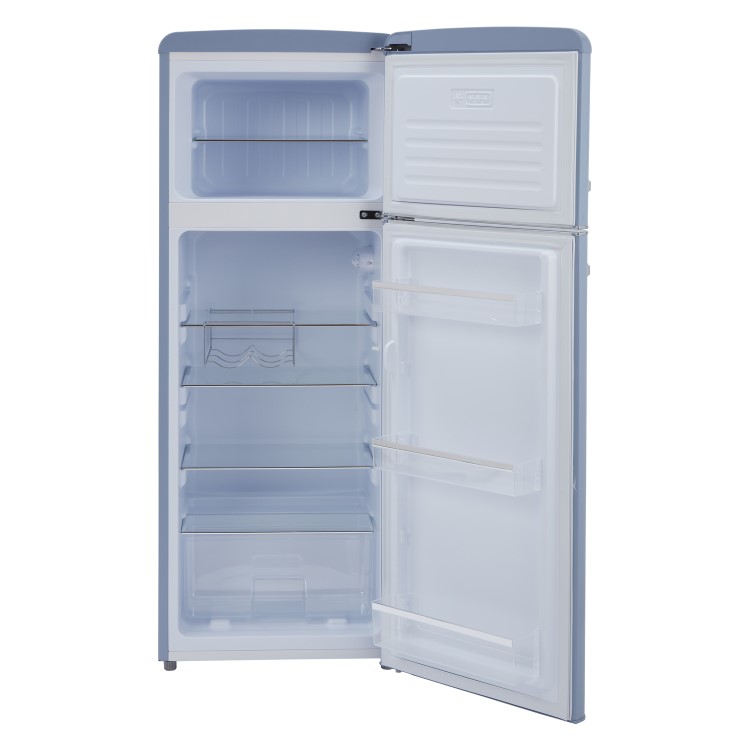 CDA 206 Litre Top Mount Retro Freestanding Fridge Freezer - Betty Sea Holly