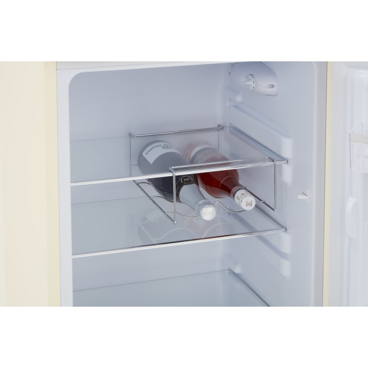 Refurbished CDA Betty Barley Freestanding 206 Litre Top Mount Retro Fridge Freezer Cream