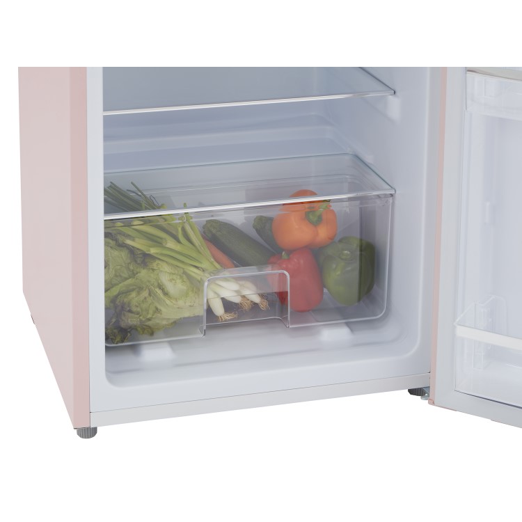 CDA 206 Litre Top Mount Retro Freestanding Fridge Freezer - Betty Tea Rose