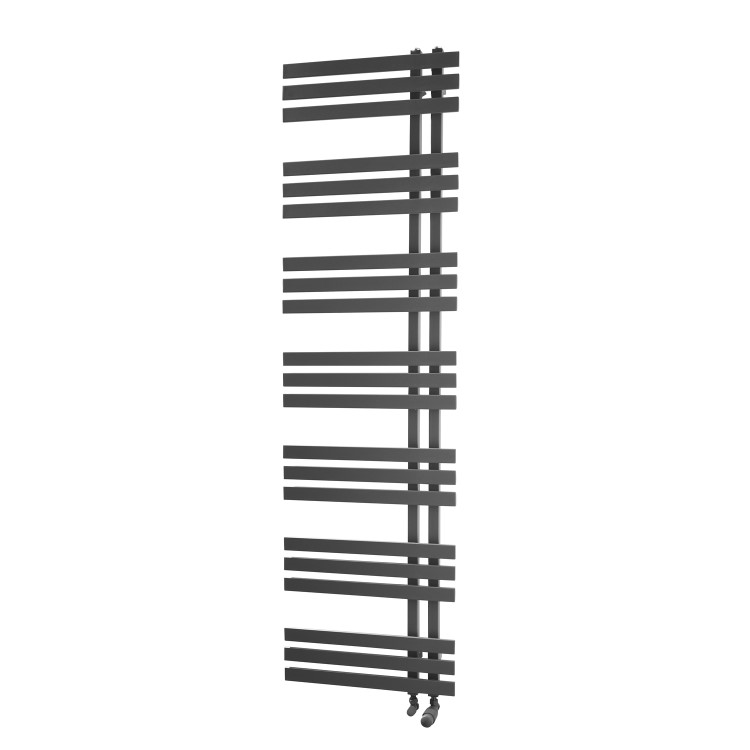 Towelrads Cobham Anthracite Heated Towel Rail Radiator - 1800 x 500mm