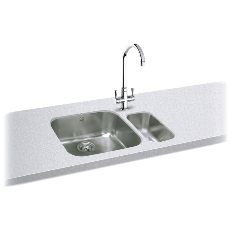 Carron Phoenix Zeta 50u 1 Bowl Chrome Stainless Steel Kitchen Sink