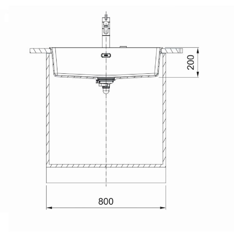 Single Large Bowl White Undermount Fragranite Kitchen Sink - Franke Maris 110-72