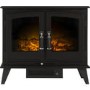 Adam Woodhouse Black LED Double Door Electric Stove 1.8kW