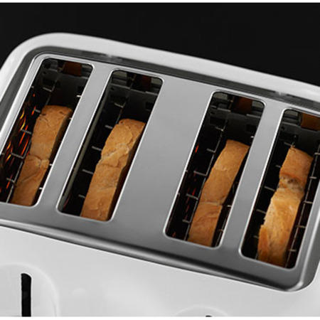 Russell Hobbs 13899 4 Slice White Compact Toaster