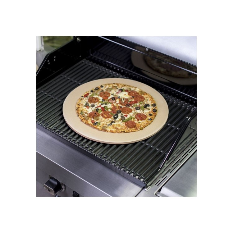 Char-Broil Pizza Stone Kit - With Ceramic Stone & Wooden Peel