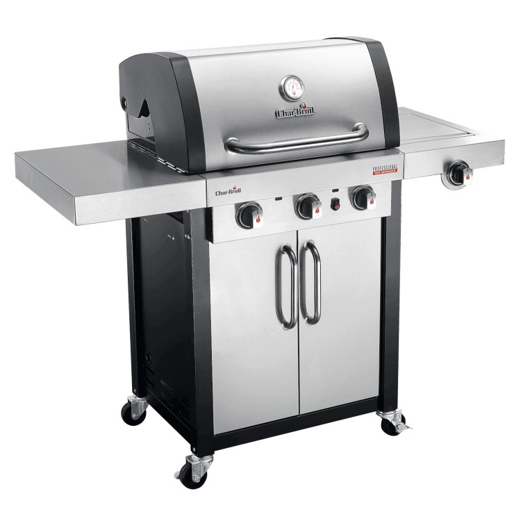 Char-Broil Professional Series 3400S - 3 Burner Gas BBQ Grill - Stainless Steel