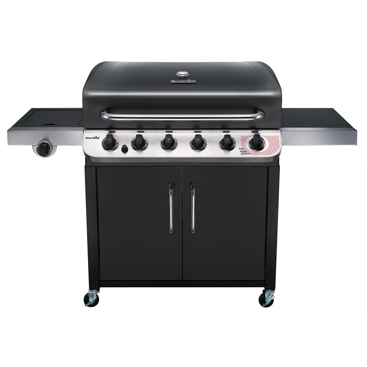 Char-Broil Convective Series 640 B XL - 6 Burner Gas BBQ Grill with Side Burner - Black