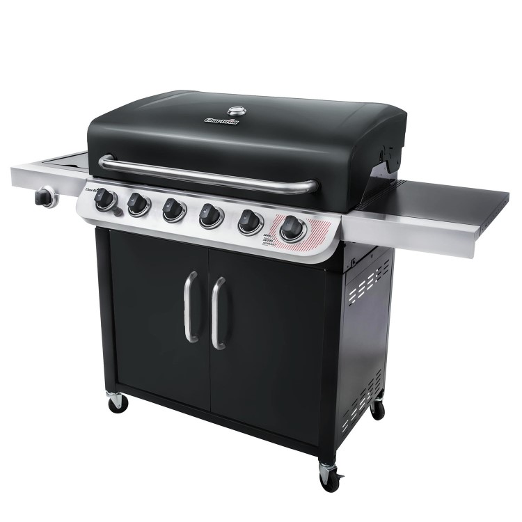 Char-Broil Convective Series 640 B XL - 6 Burner Gas BBQ Grill with Side Burner - Black