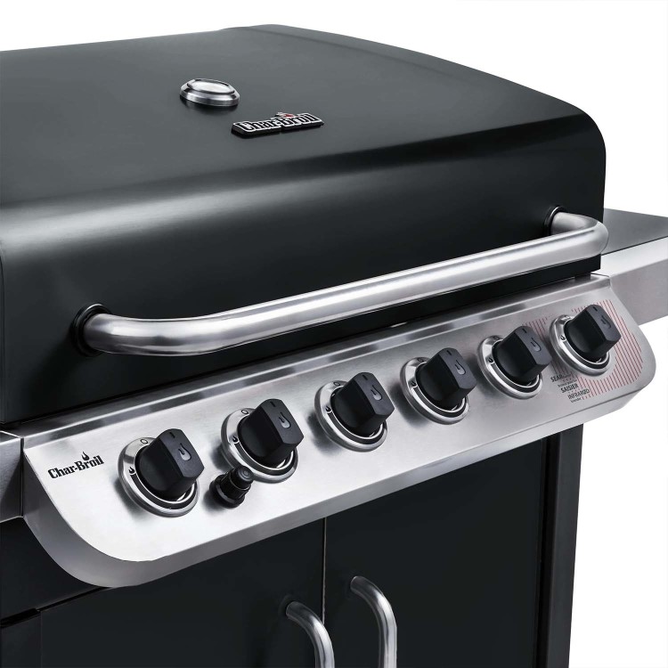 Char-Broil Convective Series 640 B XL - 6 Burner Gas BBQ Grill with Side Burner - Black