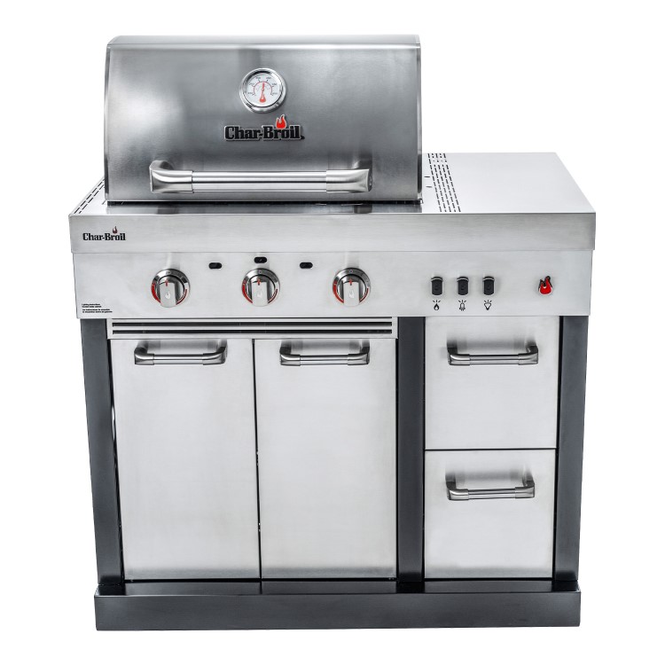 Char-Broil Ultimate 3200 Modular Kitchen - 3 Burner Gas BBQ Grill - Stainless Steel