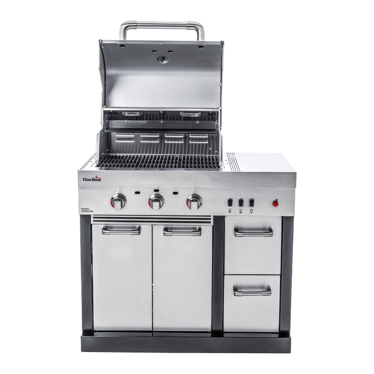 Char-Broil Ultimate 3200 Modular Kitchen - 3 Burner Gas BBQ Grill - Stainless Steel