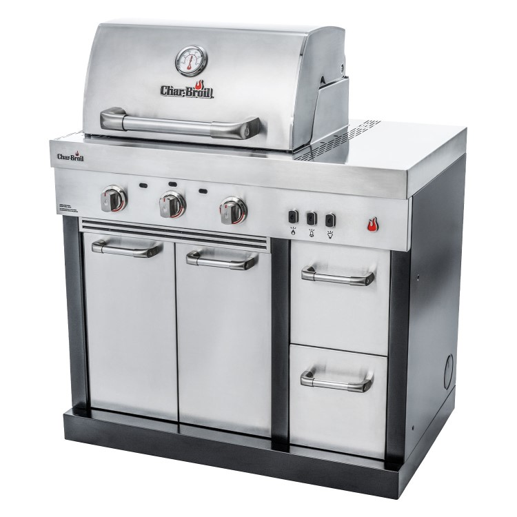 Char-Broil Ultimate 3200 Modular Kitchen - 3 Burner Gas BBQ Grill - Stainless Steel