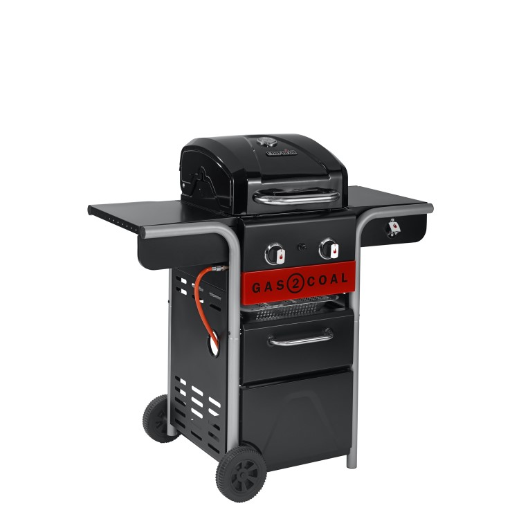 Char-Broil Gas2Coal 2.0 210 - 2 Burner Dual Fuel Gas & Charcoal BBQ Grill - Black