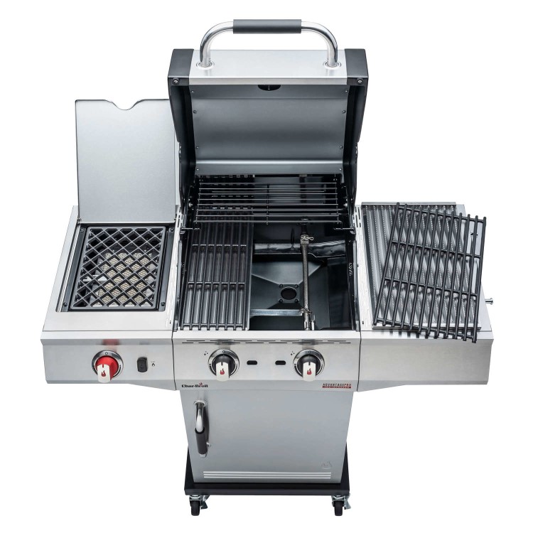 Char-Broil Advantage PRO S 2 - 2 Burner Gas BBQ Grill with Side Burner - Silver