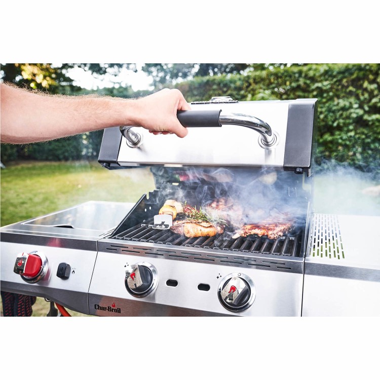 Char-Broil Advantage PRO S 2 - 2 Burner Gas BBQ Grill with Side Burner - Silver