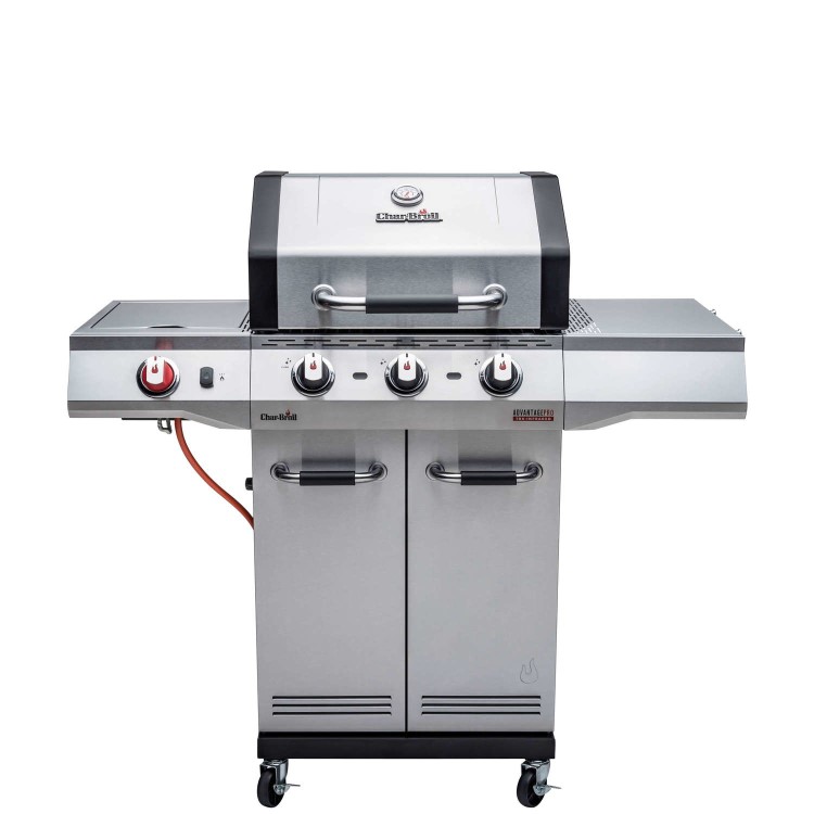 Char-Broil Advantage PRO S 3 - 3 Burner Gas BBQ Grill with Side Burner - Silver