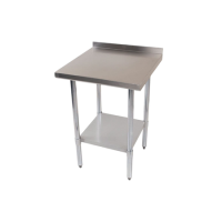 Hamoki IMT-066B - 600mm Wide Stainless Steel Wall Prep Bench With 100mm Upstand 600mm Deep