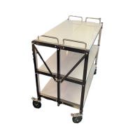 Hamoki FT9050 Commercial Stainless Steel Foldable Trolley 900mm Wide 3 Tier Height