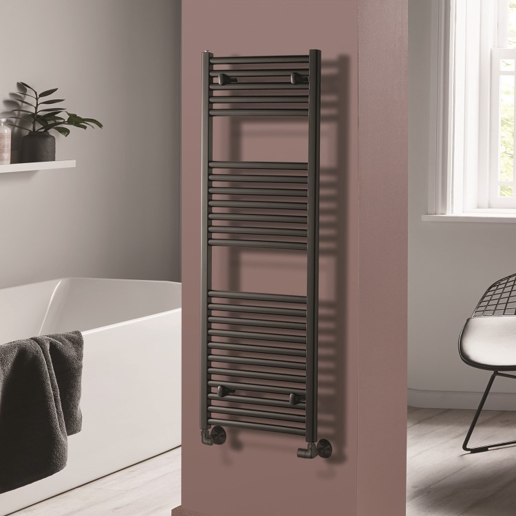 Towelrads Pisa Anthracite Towel Radiator 1200 x 400mm