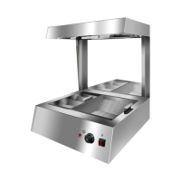 Hamoki CW-8T Large Professional Heated Countertop Fries Station / Chip Dump - Heavy Duty - 13 Amp Electric