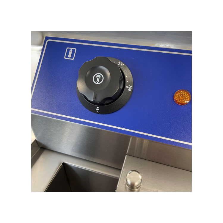 Hamoki EF-131V Electric Countertop Commercial Fryer 13ltr Single Tank With Drain Tap 3kW