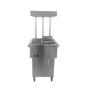 Hamoki CW-8A Heated Free Standing Chip Dump With Storage and Overhead Gantry Lighting & Castors 13 Amp