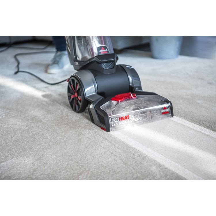 Bissell 18583 ProHeat 2.0 Carpet Cleaner with Heated Cleaning - Titanium & Red