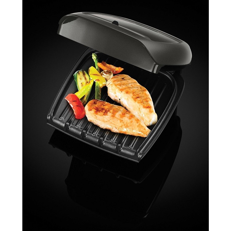 George Foreman 18851 Compact Grill with Temperature Control - Black