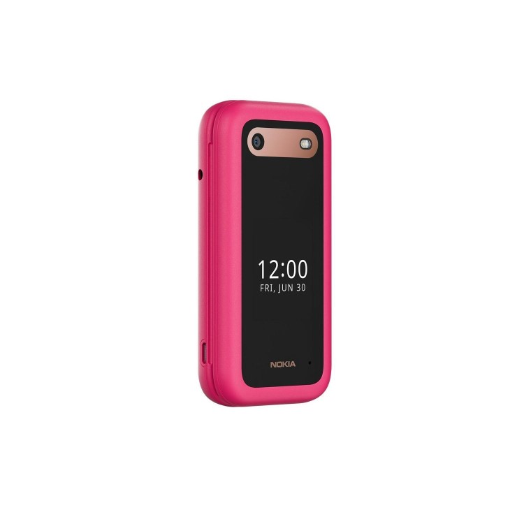 Nokia 2660 Flip 128MB 4G SIM Free Mobile Phone - Pop Pink