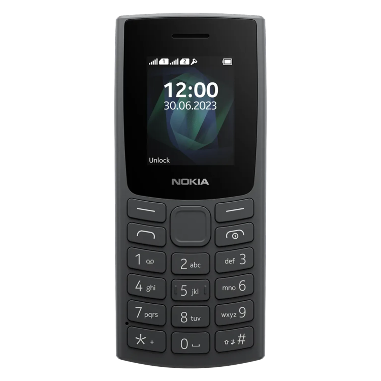 Nokia 105 2023 2G Dual SIM Mobile Phone - Charcoal