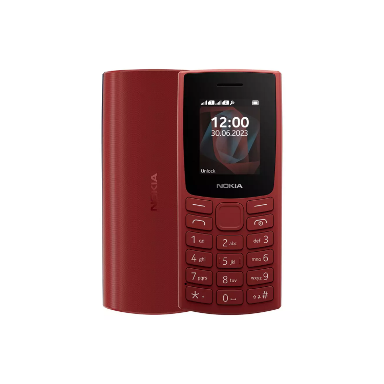 Nokia 105 2023 2G Dual SIM Mobile Phone - Red Terracotta