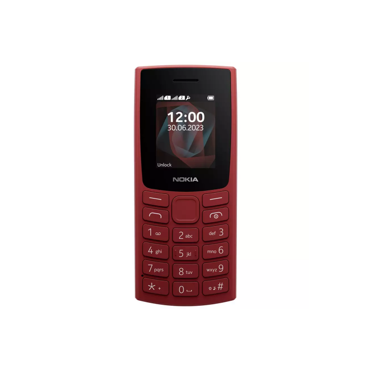 Nokia 105 2023 2G Dual SIM Mobile Phone - Red Terracotta