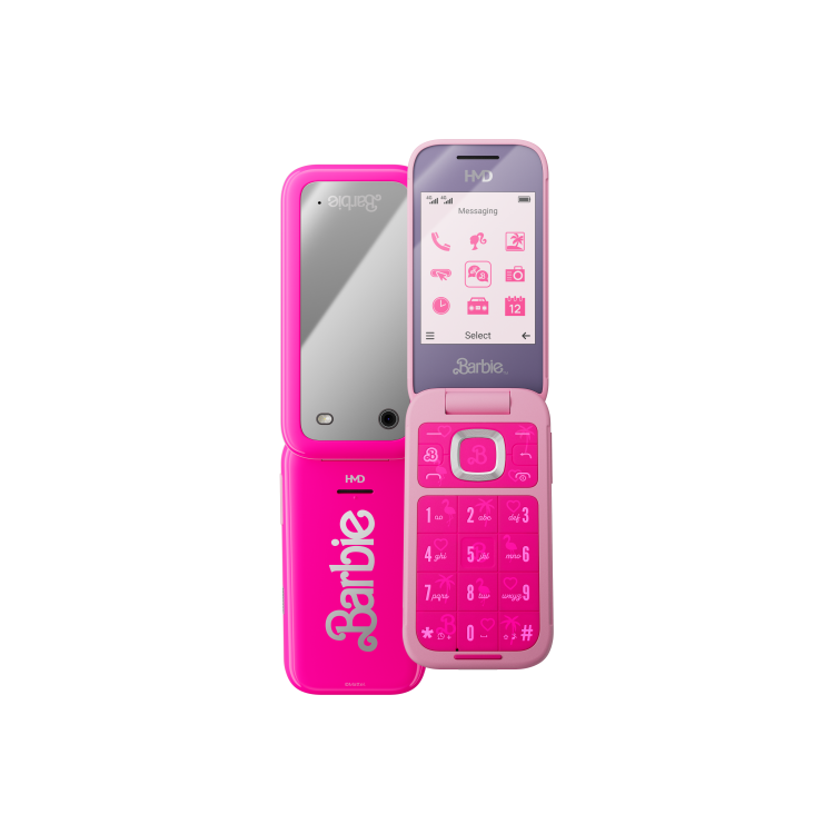 HMD Barbie Flip Phone Pink 2.8" 128MB 4G Unlocked & SIM Free Smartphone