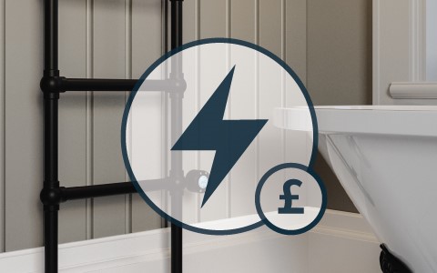 Black Electric Bathroom Radiator