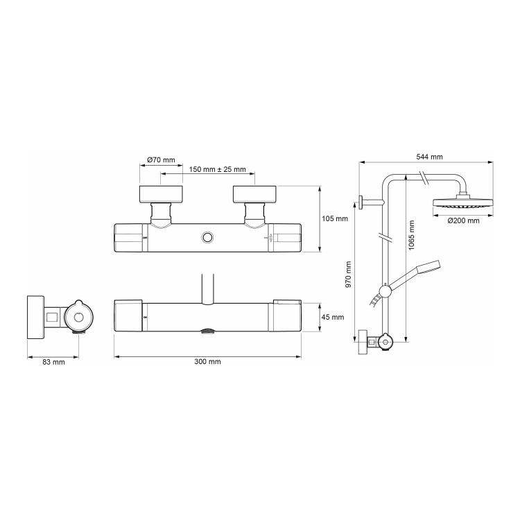 Mira Relate Dual Mixer Shower