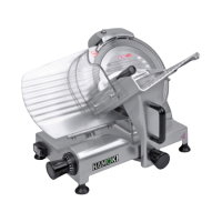 Hamoki HBS-195JS Gravity Belt Driven Commercial Meat Slicer 195mm - 8" Blade 13 amp