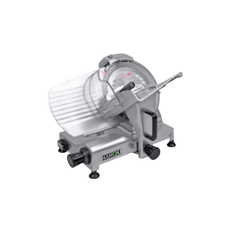 Hamoki HBS-195JS Gravity Belt Driven Commercial Meat Slicer 195mm - 8" Blade 13 amp