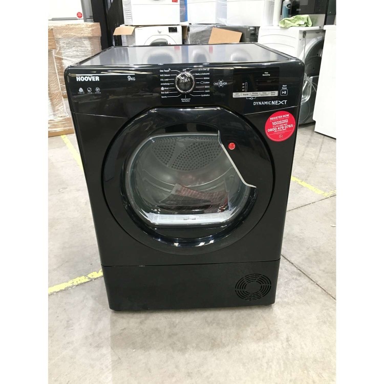 Refurbished Grade A3 - Hoover Dynamic Next DX C9DGB NFC 9 kg Condenser Tumble Dryer - Black