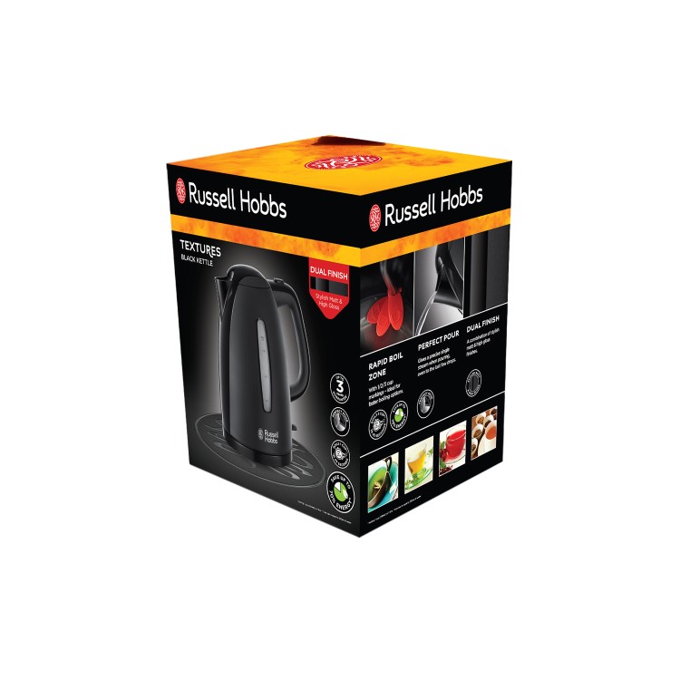 Russell Hobbs 21271 1.7L Textures Kettle - Black