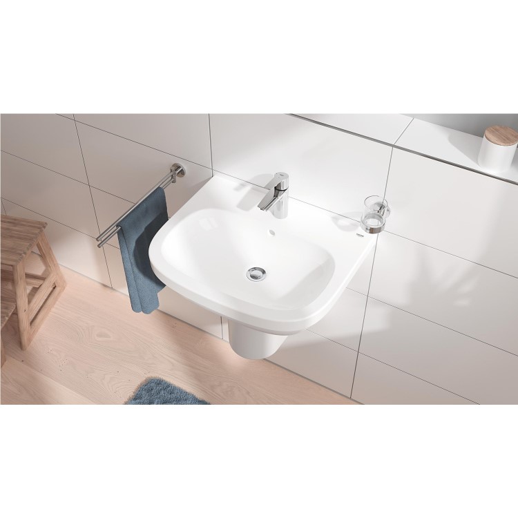 Grohe QuickFix Start SilkMove EnergySaving Cloakroom Mono Basin Mixer Tap with Waste - Chrome