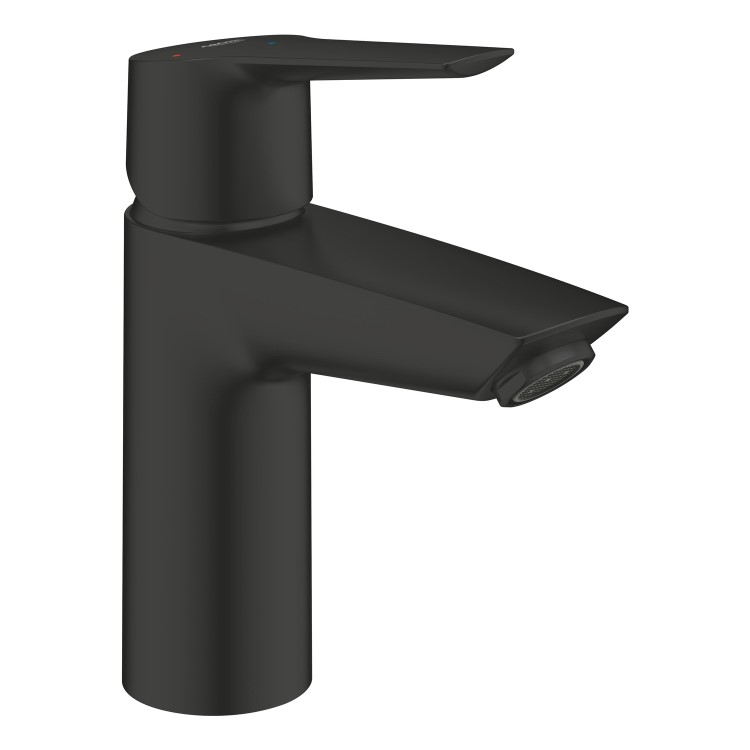 Grohe Start SilkMove EnergySaving Cloakroom Mono Basin Mixer Tap with Waste - Matt Black