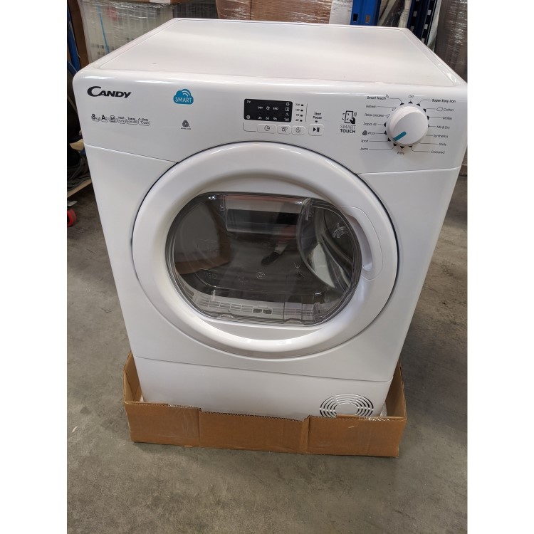 Refurbished Candy CS H8A2LE Smart Freestanding Heat Pump 8KG Tumble Dryer