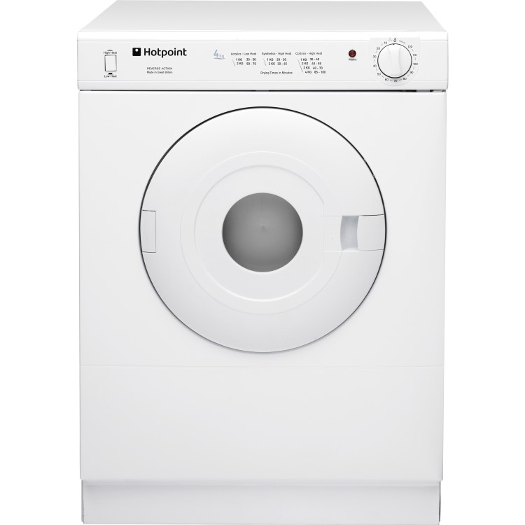 HOTPOINT 4kg Compact Vented Tumble Dryer - Polar White